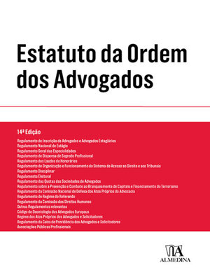 cover image of Estatuto da Ordem dos Advogados--14ª Edição